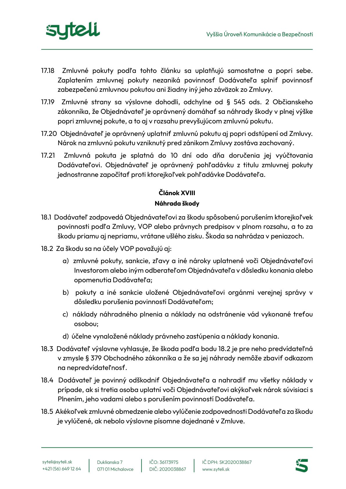 Všeobecné obchodné podmienky - Strana 22