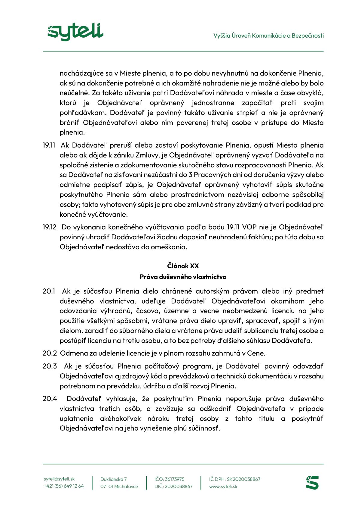 Všeobecné obchodné podmienky - Strana 25